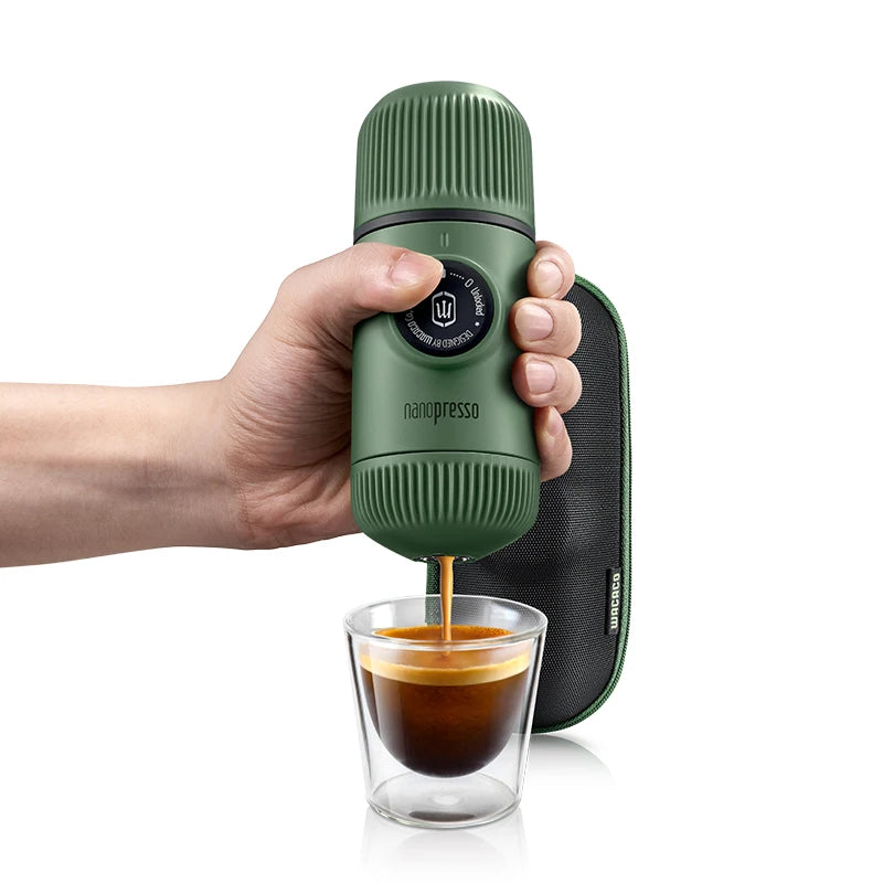 Nanopresso + Case Paquete De Máquina De Café Espresso Portátil