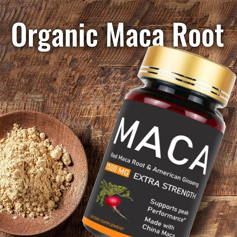 MACA natural aumenta la energía, el rendimiento físico y mental