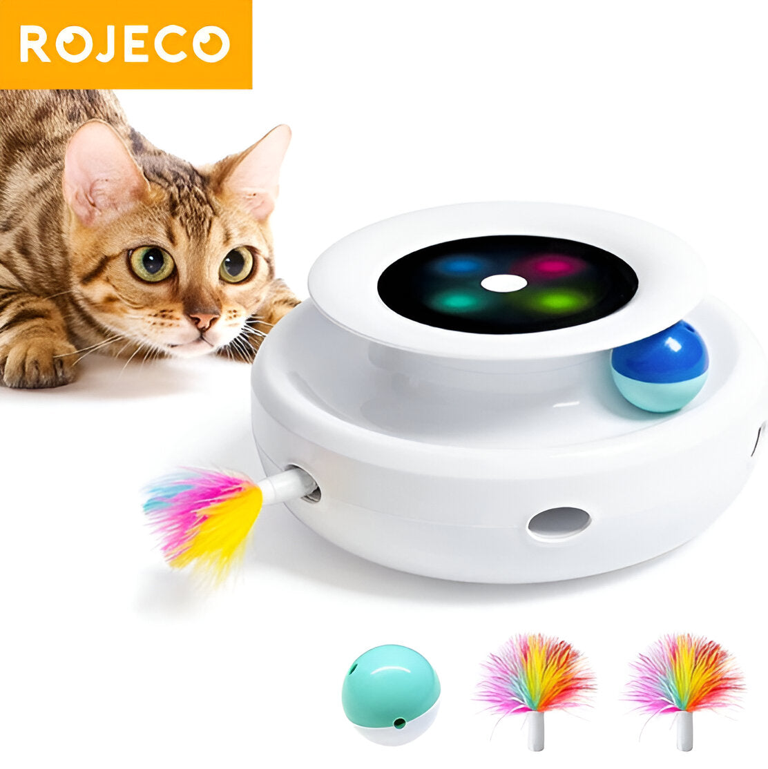 Juguete para gatos con accesorios electrónicos