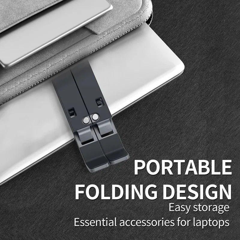 Soporte para ordenador portátil PC, MacBook base ajustable de aluminio