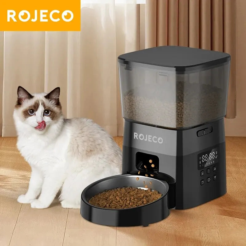 Alimentador automático ROJECO para mascotas