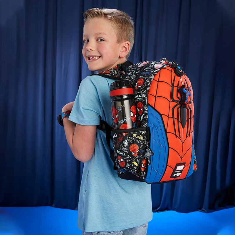 Marvel Spider-man niños mochila estudiante bolso escolar caja de almuerzo