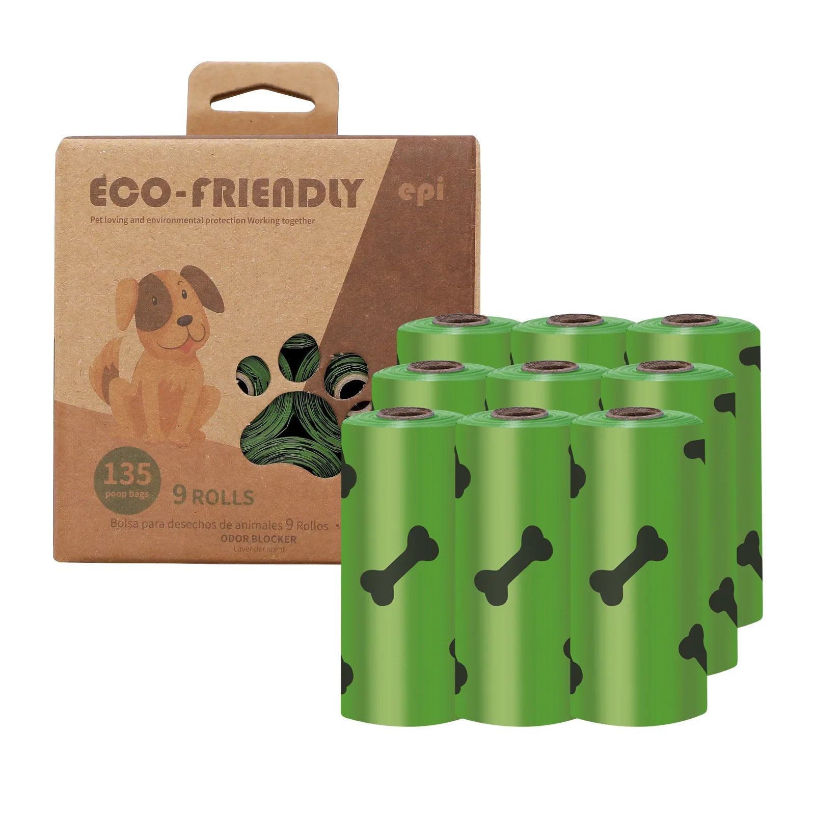 Bolsas de basura Eco-friendly biodegradable EPI para mascotas