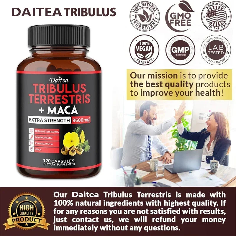 Daitea Tribulus + Cápsulas de extracto de maca