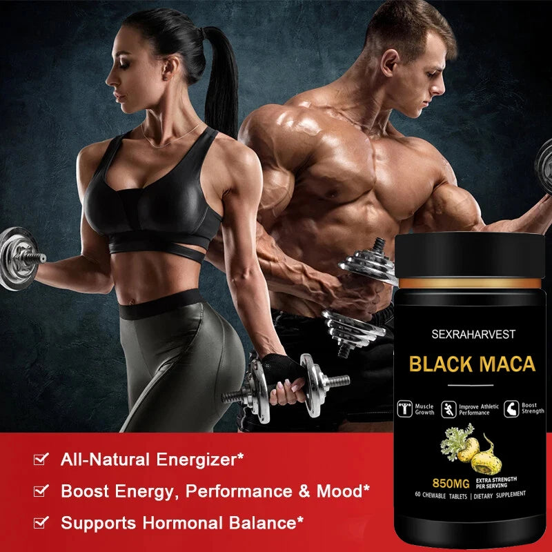 Maca negra potente potenciador para hombres y mujeres