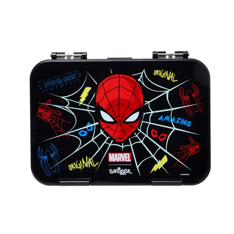 Marvel Spider-man niños mochila estudiante bolso escolar caja de almuerzo