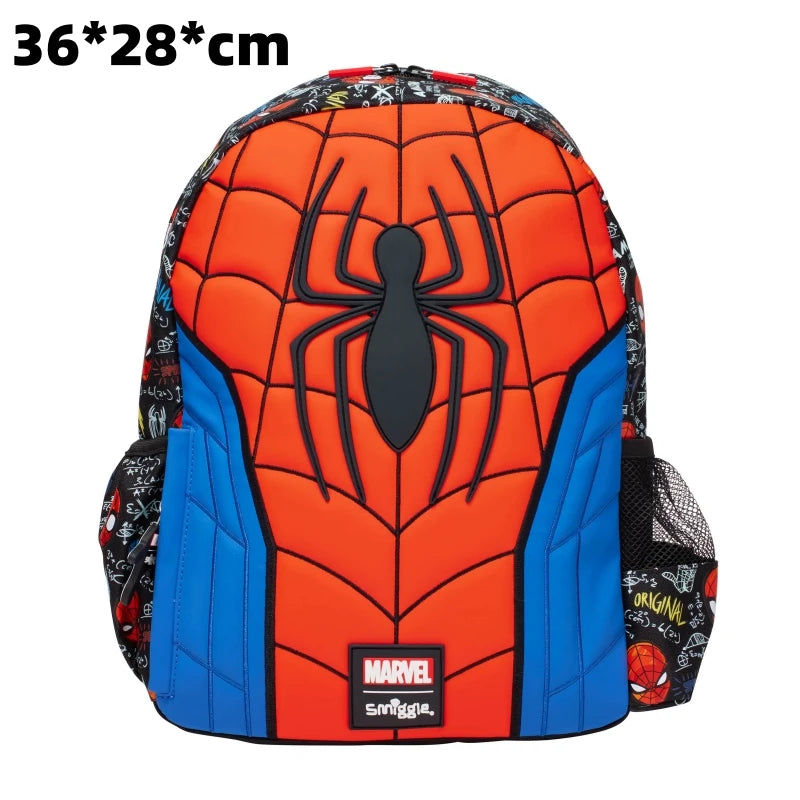 Marvel Spider-man niños mochila estudiante bolso escolar caja de almuerzo