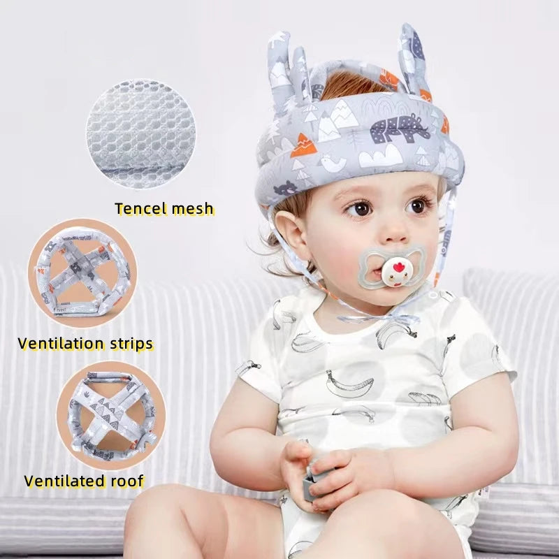 Gorro de protección ajustable para niños pequeños