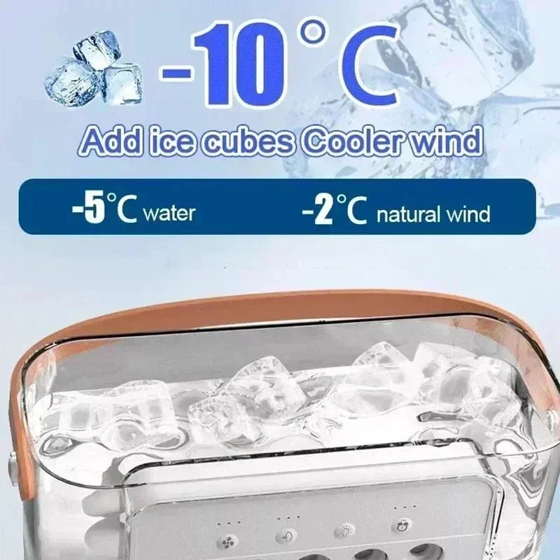 Mini ventilador 3 en 1 aire acondicionado portátil para oficina y hogar