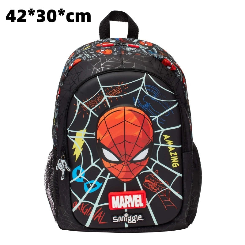 Marvel Spider-man niños mochila estudiante bolso escolar caja de almuerzo